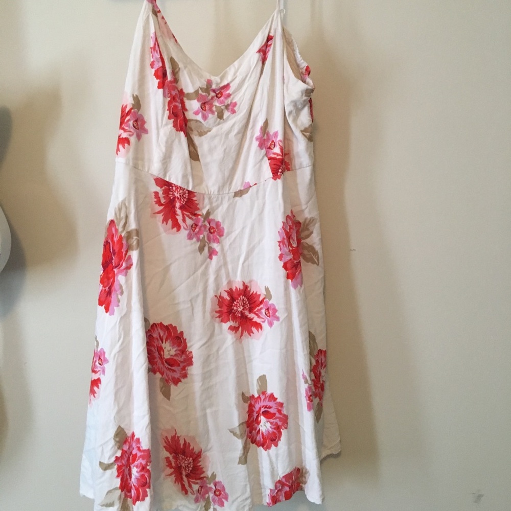 White floral dress